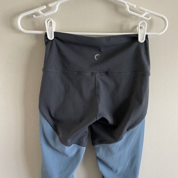 Zyia Active Women 2 Two Tone High Rise Ruched Storm Parallel Luxe Legging - Picture 6 of 9